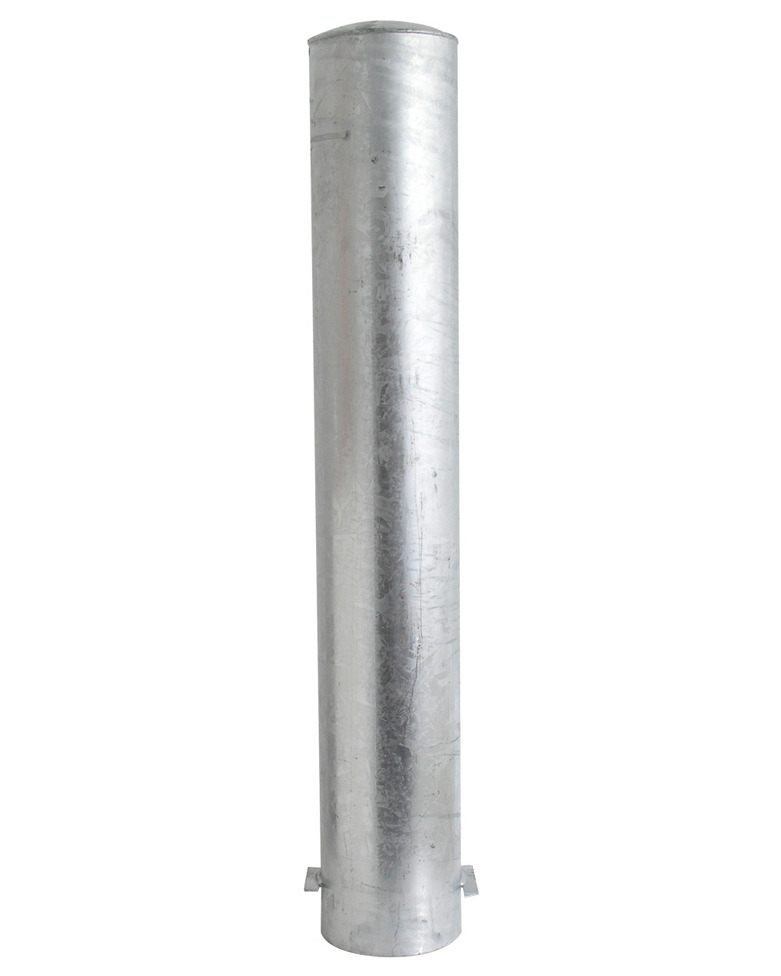 Barrier post in steel, hot dip galvanised, dm 152, H 2000 mm, for concreting in,
