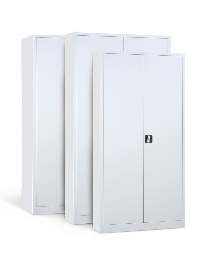 Werkzeugschrank Ever, Korpus und Türen grau, 4 Fachböden, Breite 1200