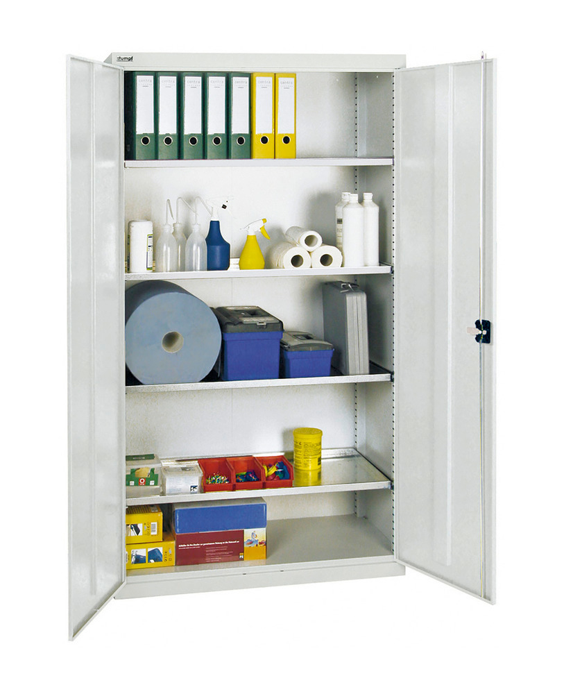 Tool and equipment cabinet Professional 2000, with 4 shelves, grey, W 1000 mm