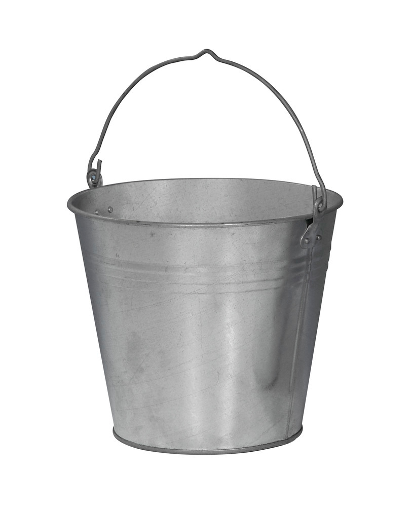Bucket, galvanised, 12 litre, Pack = 10 pieces
