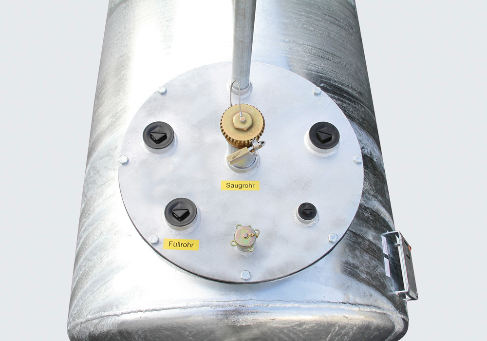 Armatures pour un traitement des déchets pour cuves LT pour liquides avec un point d'infl. > 55 °C