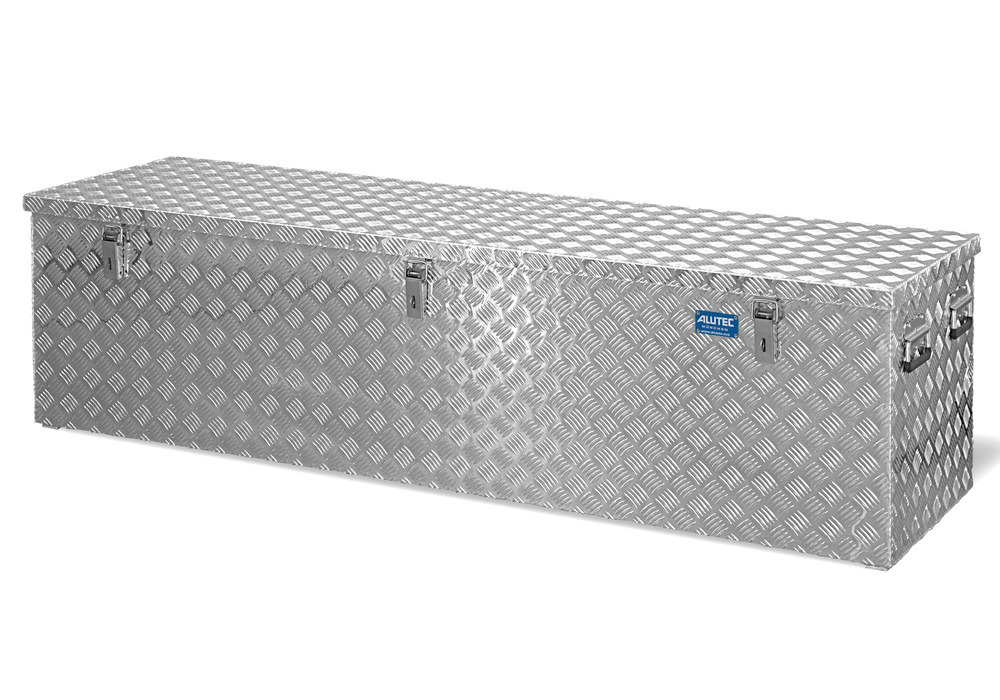 Transport crate in aluminium chequer plate, 470 litre volume