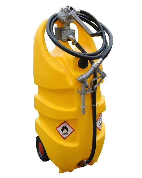 Depósito portátil para diesel, volume de 110l, bomba manual, amarelo: “caddy”