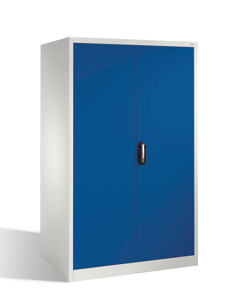 Szafa narzędziowo-materiałowa Cabo-XXL, 4 półki wkładane, drzwi obr.,1200x800x1950mm,szaro-niebieska