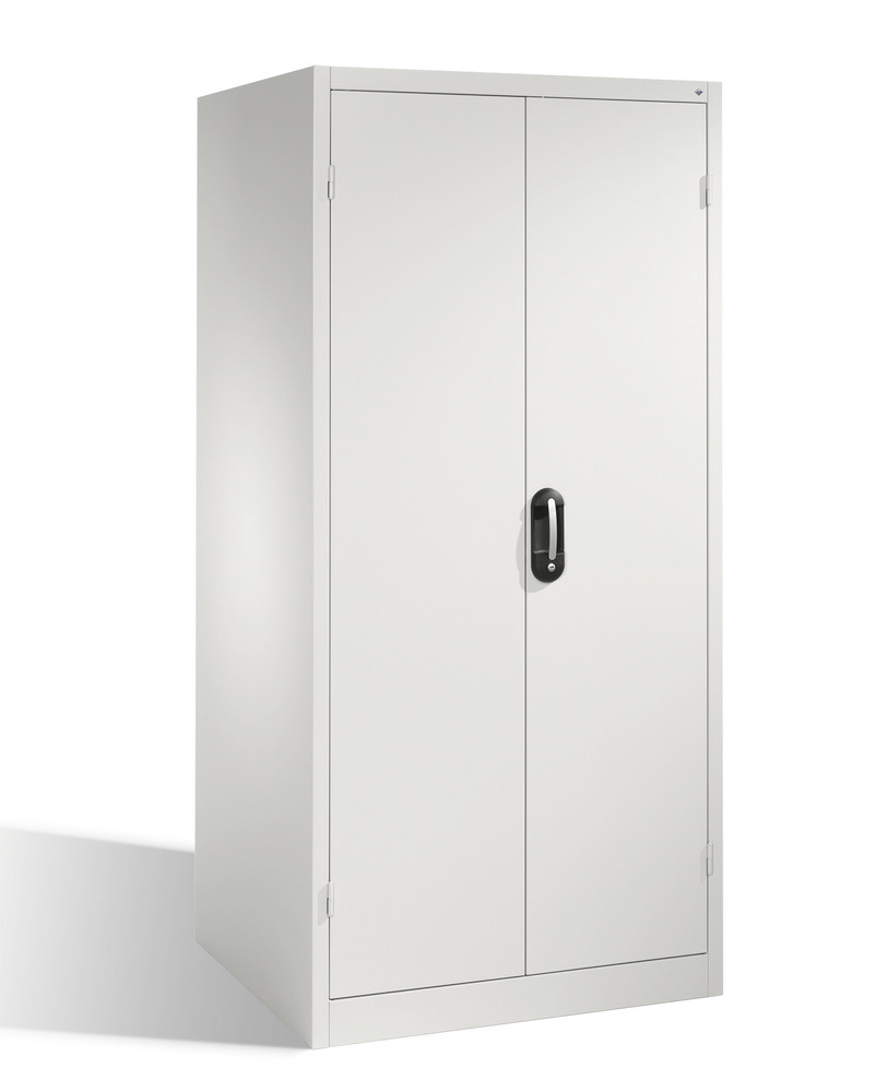 Heavy duty tool storage cabinet Cabo-XXL, wing doors, 4 shelves, W 930, D 800, H 1950 mm, grey