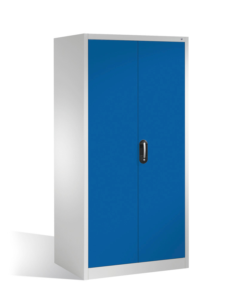 Szafa narzędziowo-materiałowa Cabo-XXL, 4 półki wkładane, drzwi obr.,930x800x1950mm, szaro-niebieska