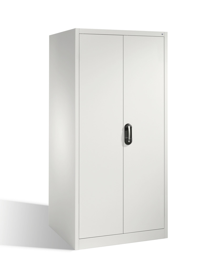 Szafa narzędziowo-materiałowa Cabo-XXL, 4 półki wkładane, drzwi obrotowe, 930 x 800 x 1950 mm, szara