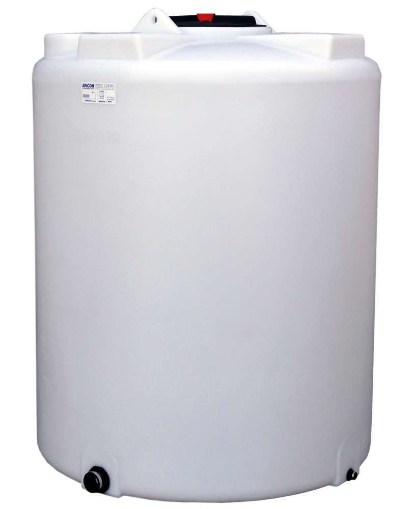 Lager- og doseringsbeholder af polyethylen (PE), 3000 liters volumen, transparent