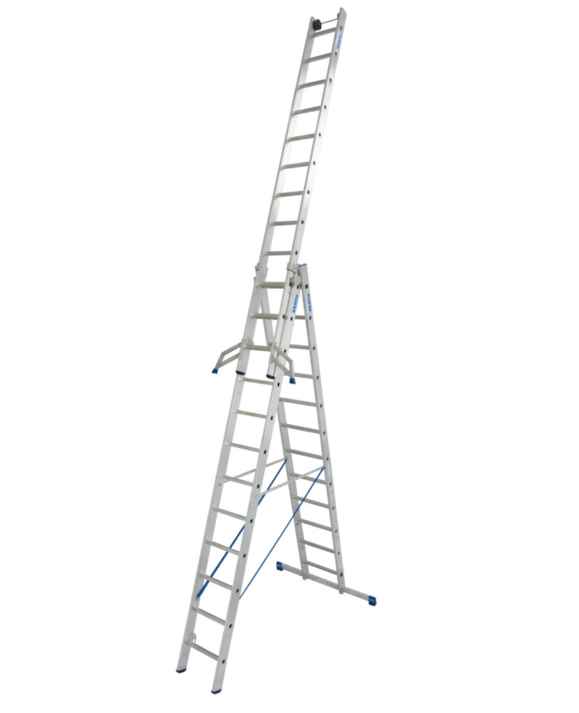 Aluminium multifunctionele ladder, type VL 12, 3-delig