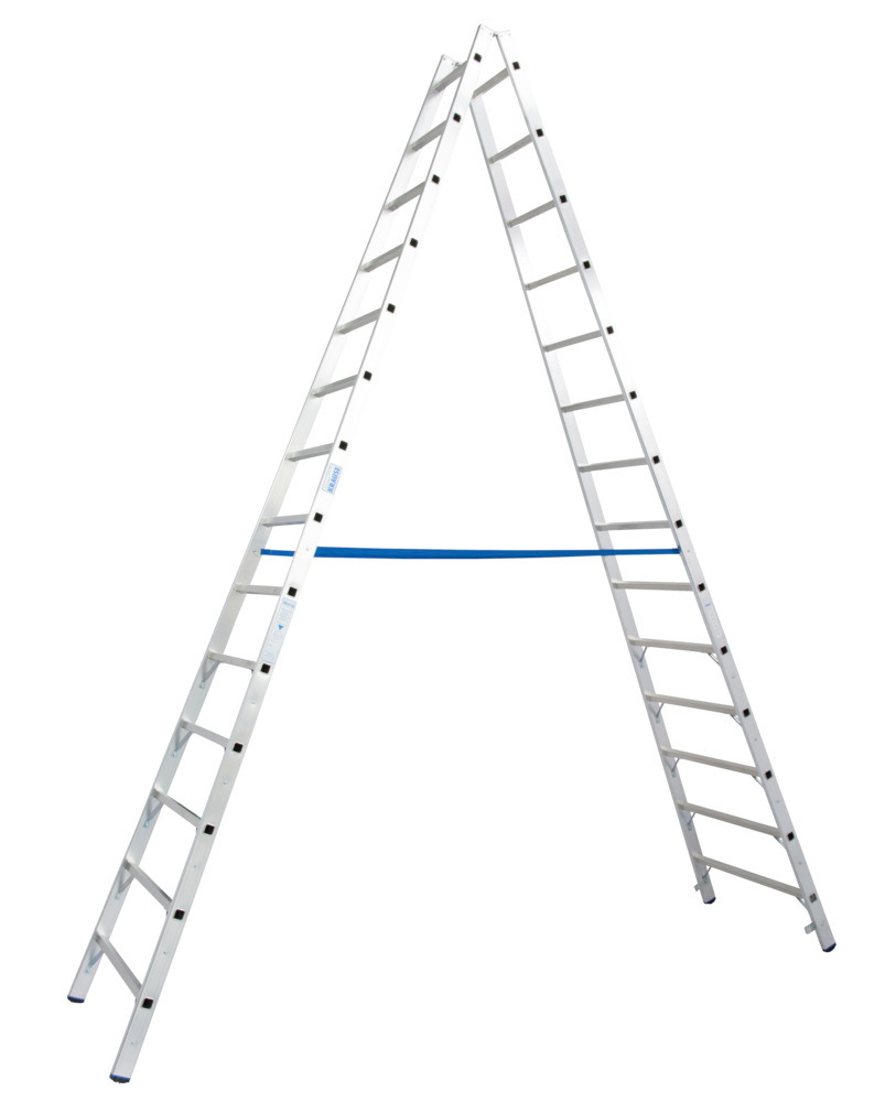 Hliníkový rebrík, 2 x 14 priečok