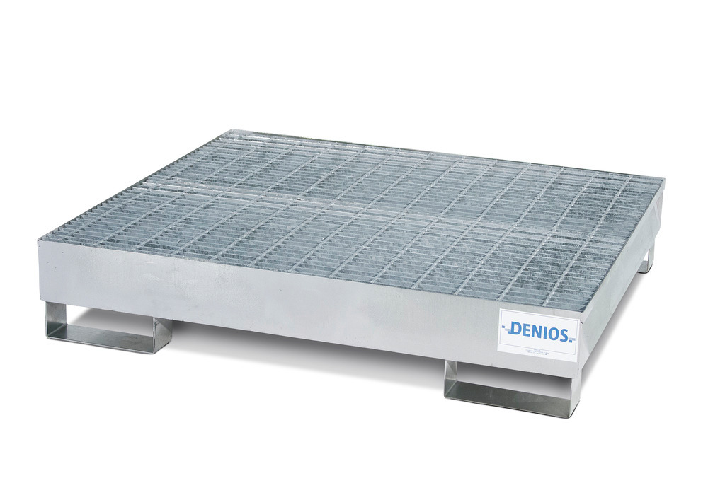 Spill Containment Pallet 4 Drum Capacity Removable Grating