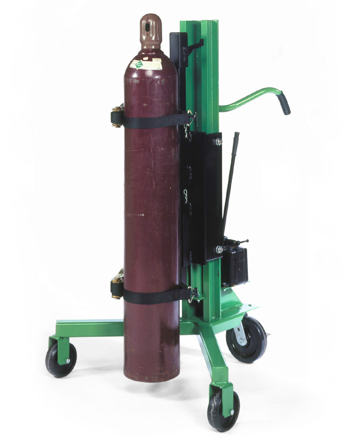 Portable Cylinder Lifter Hydraulic Pump Steel Construction 800