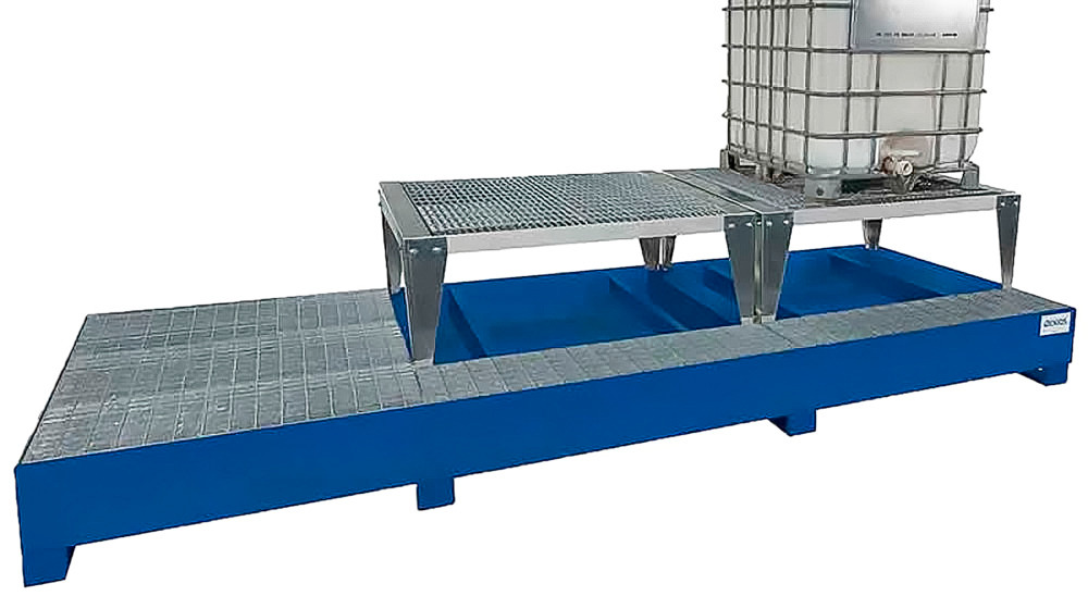 IBC Spill Containment Pallet 3 IBC Totes Dispensing Platform & 2