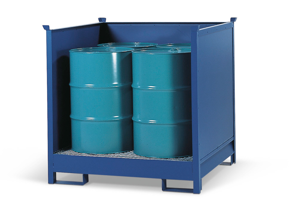 4 Drum Stackable Transport Pallet. Pallets are stackable 2 high
