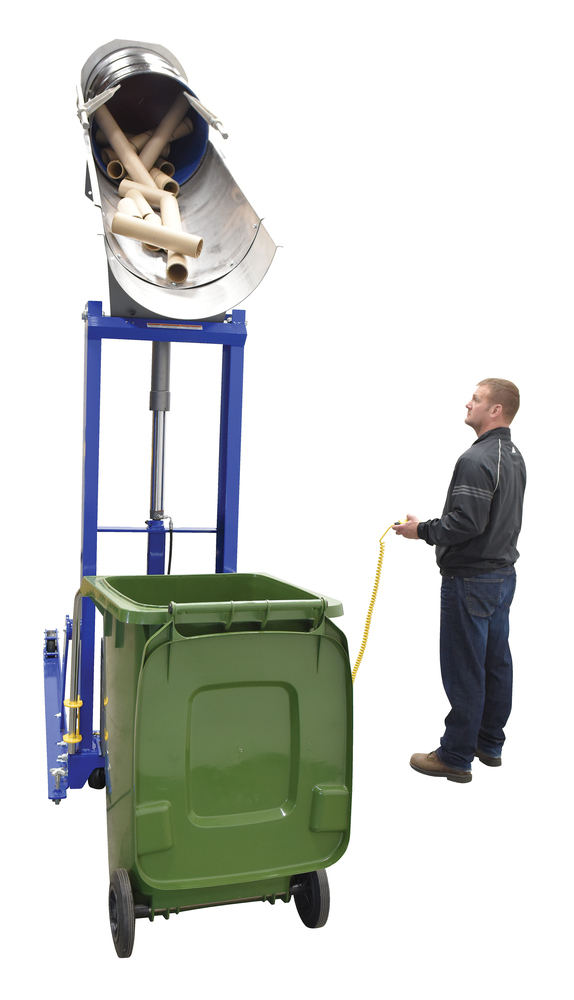 Hydraulic Drum Dumper SSC .75K 72 in Portable Steel for Plastic