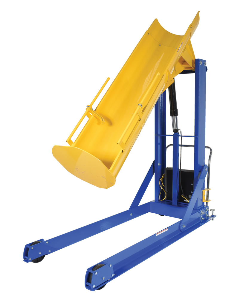 Hydraulic Drum Dumper 1.5K 72 in Portable Steel Construction