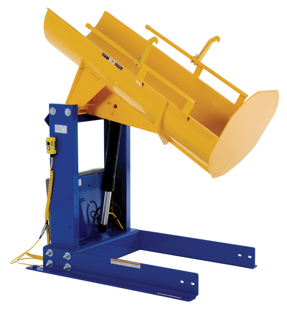 Hydraulic Drum Dumper 1.5K 36 in Stationary Steel for Plastic