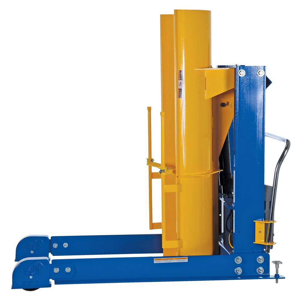 Hydraulic Drum Dumper .75K 48 in Portable Steel Construction