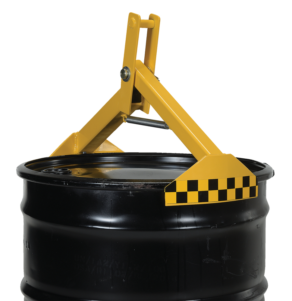 Drum Lifter Crane/Hoist 2025 In Diameter Steel Construction Spring Loaded Arms Yellow