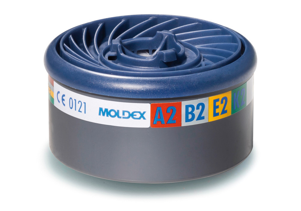 Filtro de gás Moldex EasyLock A2B2E2K2, para máscaras Série 7000/9000, emb. 8 unidades