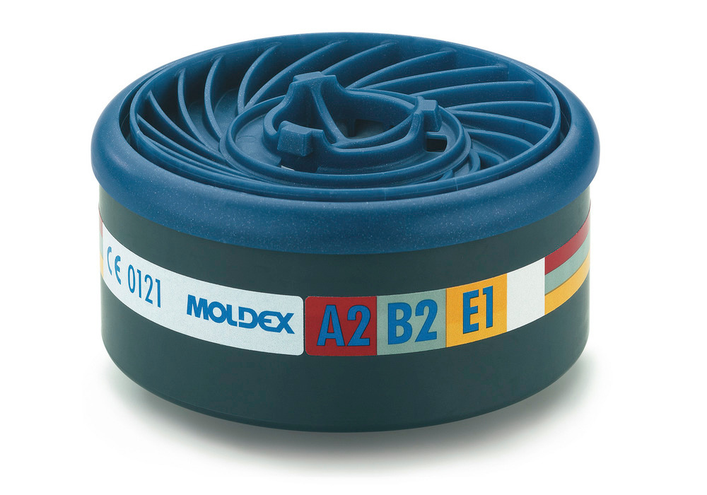 Filtro de gás Moldex EasyLock A2B2E1, para máscaras Série 7000/9000, emb. 8 unidades