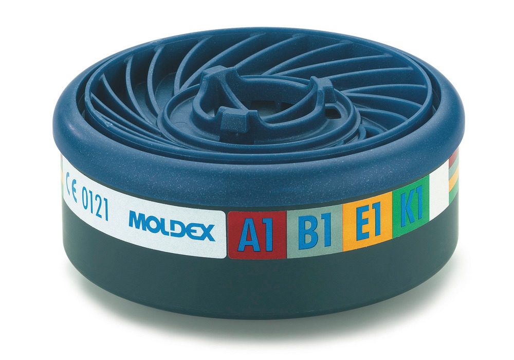 Moldex EasyLock gassfilter A1B1E1K1, for masker i serien 7000/9000, 10 stk./pakke