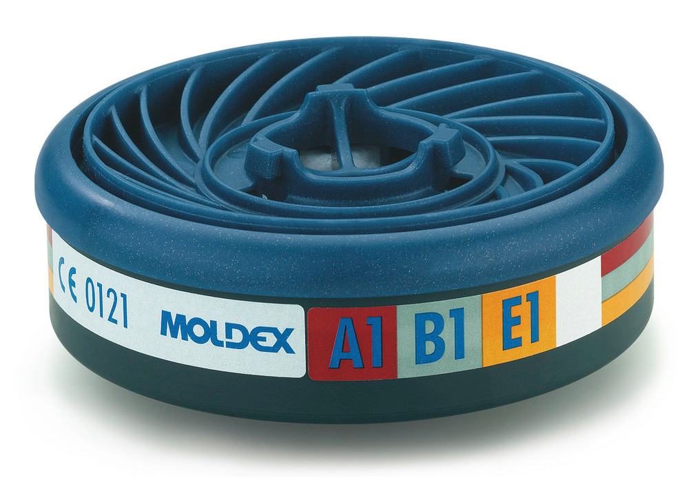 Moldex EasyLock gassfilter A1B1E1, for masker i serien 7000/9000, 10 stk./pakke