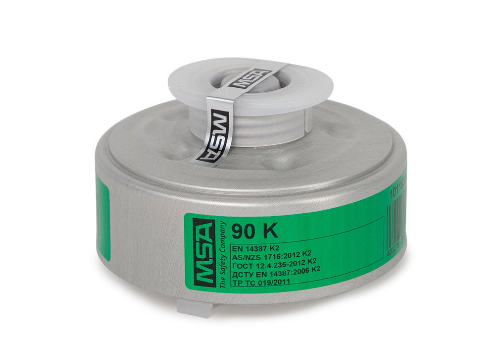 Filtr gazowy MSA 90 K, poziom ochrony K2