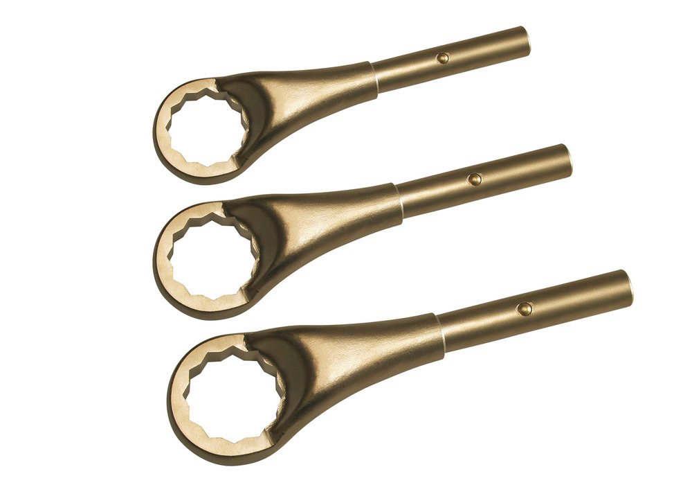 18dílná sada očkových klíčů, 24-85 mm, z bronzu, nejiskřivé, pro použití Ex oblasti