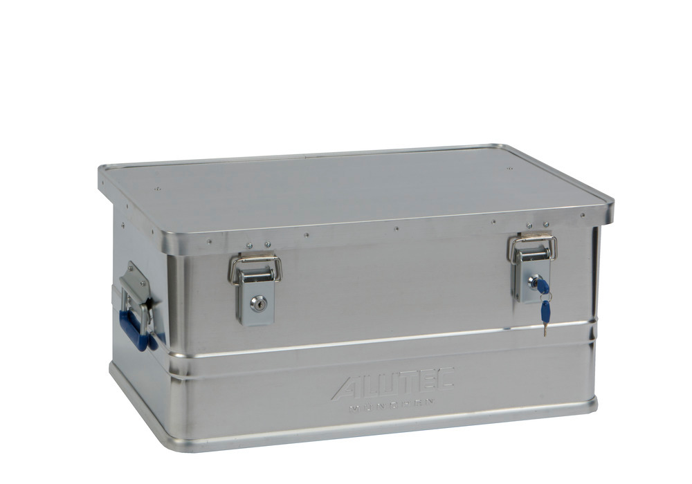 Aluminiumbox Classic, ohne Stapelecken, 48 Liter Volumen