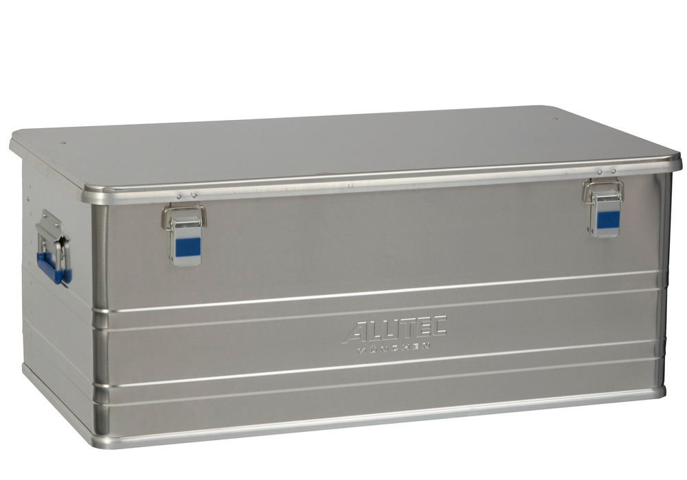 Caja de aluminio Comfort, sin esquinas para apilado, volumen de 140 litros