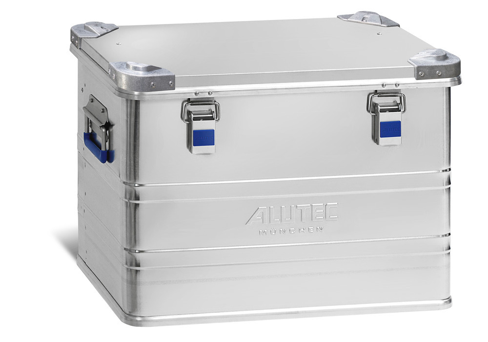 Aluminium box Industry, with stacking corners, 73 litre volume