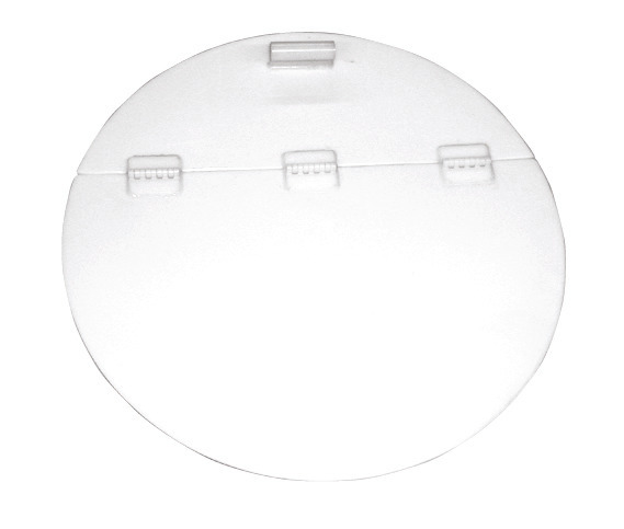 Optional Hinged Cover protects contents from outside contamination while providing easy access.