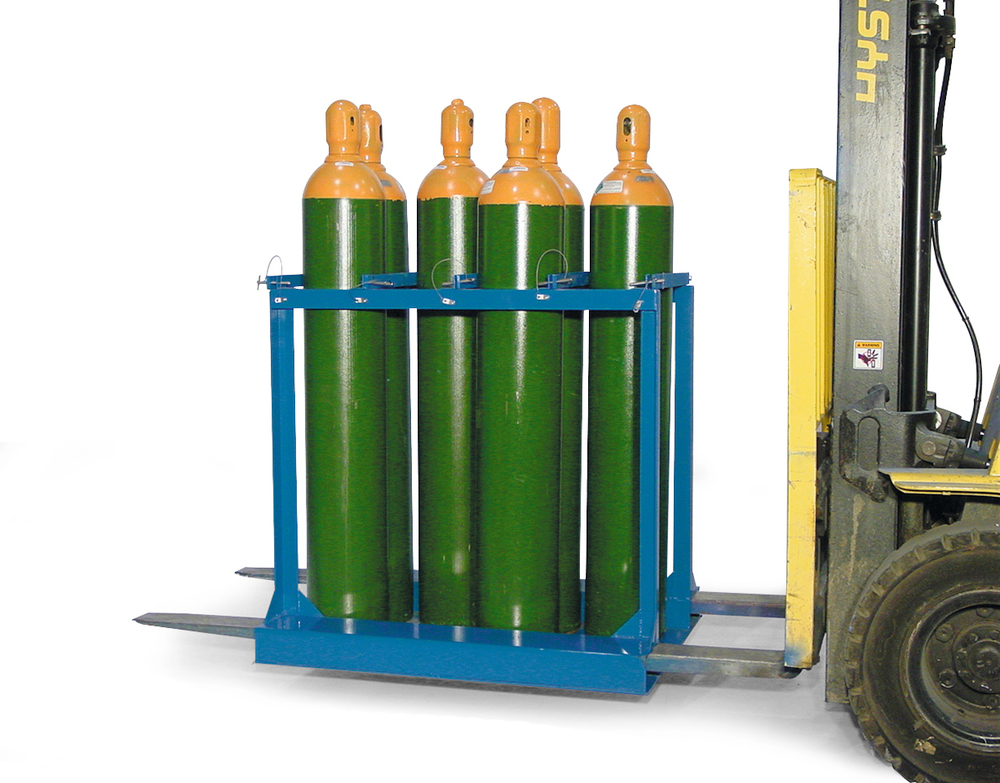 Forkliftable Cylinder Caddy - Bottom Lift - Easily Move Gas Cylinder ...