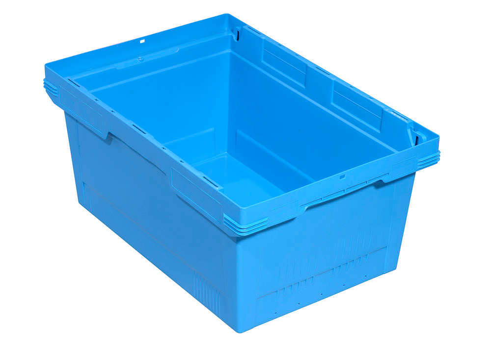 Resirkulerbar stablebeholder classic-line D, 600 x 400 x 323 mm, blå, stk/pakke = 2 stk.