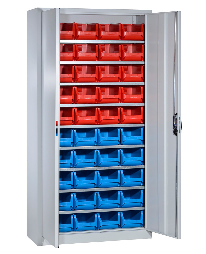 Storage cabinets with 40 open-fronted storage bins pro-line A, 1000 x 420 x 1980 mm