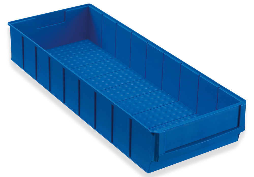 Caixas de estantes classic-line A3-B, PP, 185 x 500 x 81 mm, azul, emb. = 8 un.