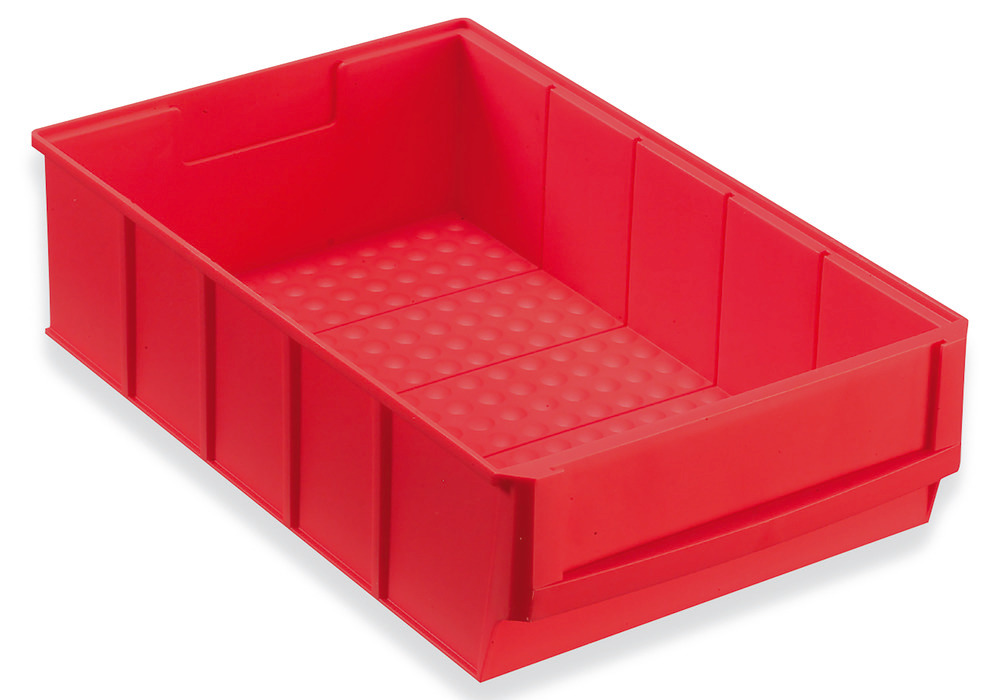 Cajas de estantería classic-line A1-B, PP, 185 x 300 x 81 mm, rojo, pack = 8 ud.