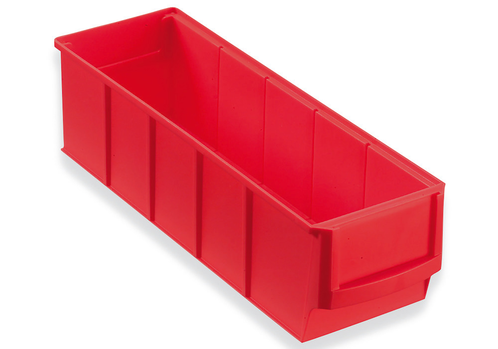 Cajas de estantería classic-line A1-S, PP, 185 x 300 x 81 mm, rojo, pack = 16 ud.