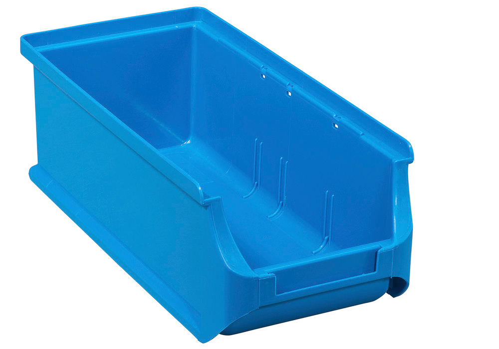Open-fronted storage bins pro-line A2-L, PP, 100 x 215 x 75 mm, blue, Pack = 20 pcs.