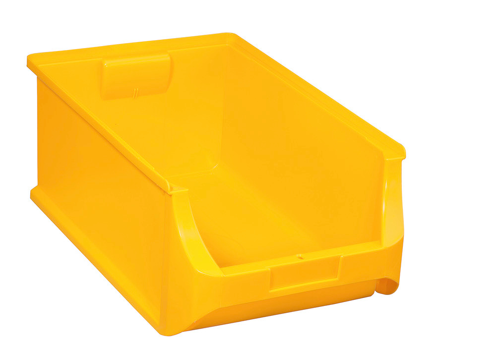 Open-fronted storage bins pro-line A5, PP, 310 x 500 x 200 mm, yellow, Pack = 6 pcs.