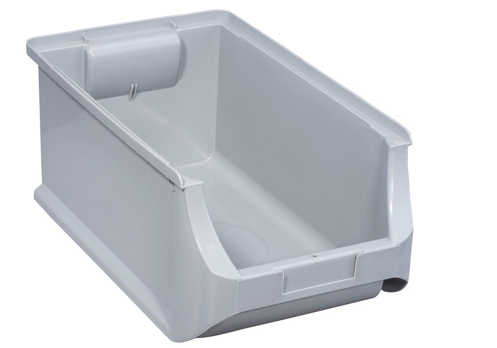 Open-fronted storage bins pro-line A4, PP, 205 x 355 x 150 mm, grey, Pack = 12 pcs.