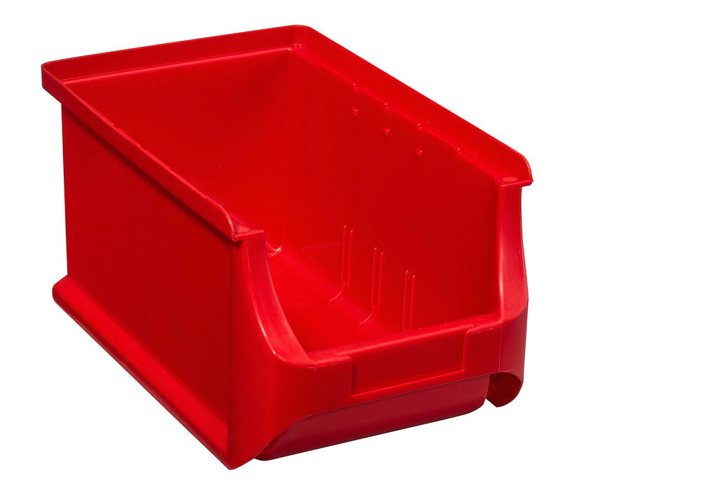 Open-fronted storage bins pro-line A3, PP, 150 x 235 x 125 mm, red, Pack = 24 pcs.