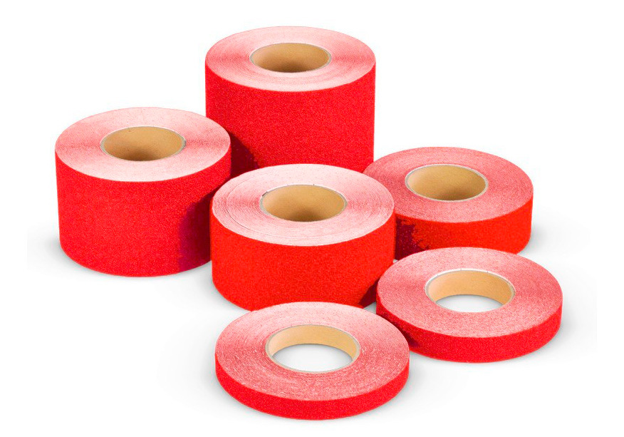 m2 antislip tape™, Easy Clean, red, roll 50 mm x 18.3 m