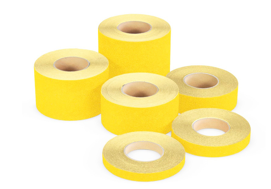 m2 anti-slip tape™, Easy Clean, yellow, roll 50 mm x 18.3 m