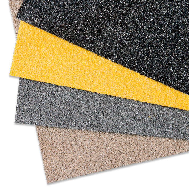 Anti-slip sheet GRP, extra thick, yellow, 750 x 1000 mm