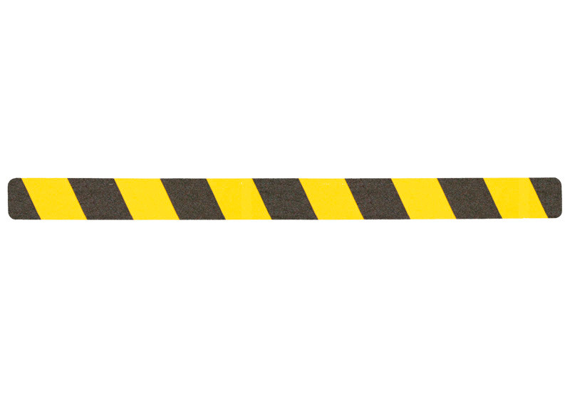 m2 skridsikker afmærkning™, advarsel, sort/gul, stribe 50 x 650 mm, stk. pr. pakke = 10 stk.