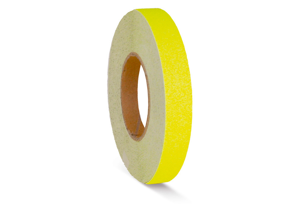 m2 anti-slip tape™, signal colour, yellow, roll 25 mm x 18.3 m