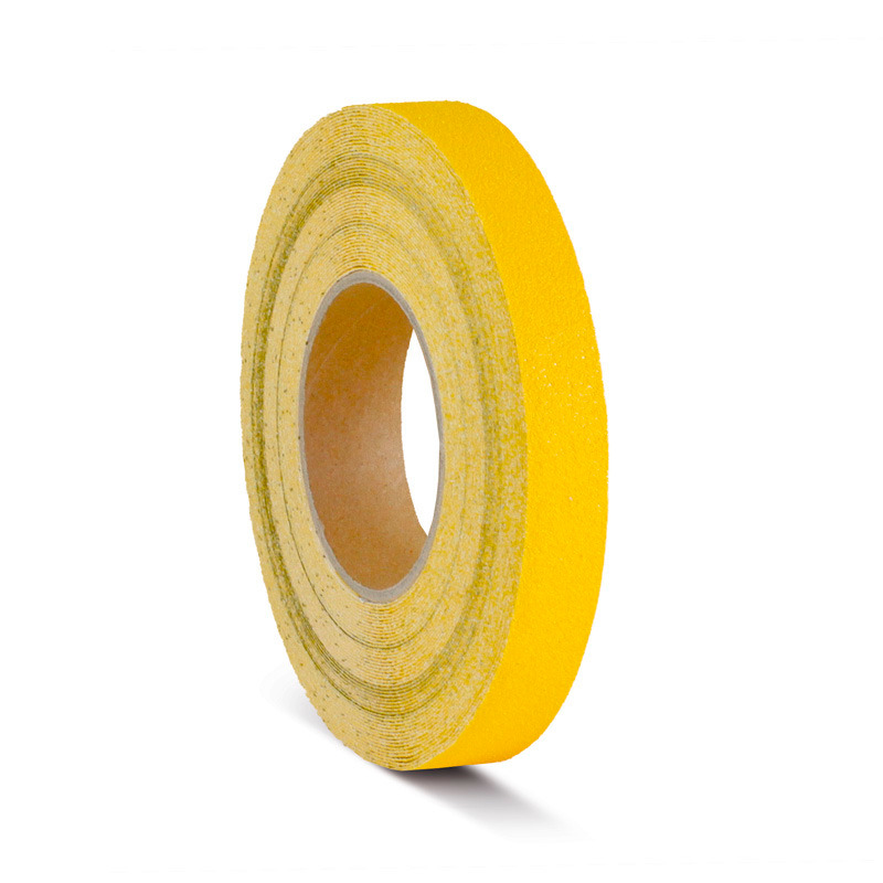 Revêtement anti-dérapant m2™, flexible, jaune, rouleau 25 mm x 18,3 m
