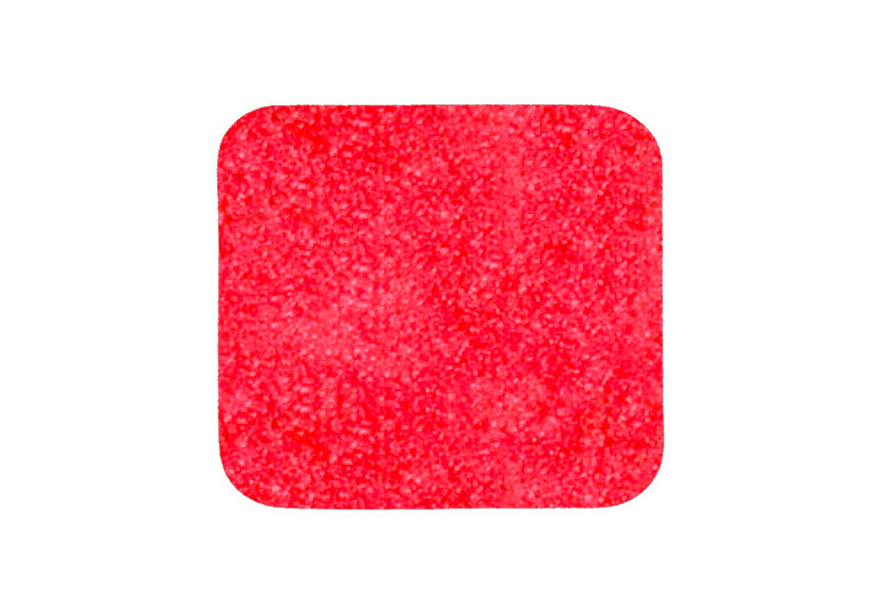 Tapis antidérapant m2, universel, rouge, bandes individuelles, 140 x 140 mm, UV=10 pièces